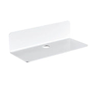 Acrylic Floating Shelves, 9 Inch Acrylic Wall Mounted Hanging Shelf Bookshelf for Bedroom, Gaming Room, Living Room, Bathroom, Office, 3.5x9.0x2.4 3.5" x 9.0" x 2.4" White