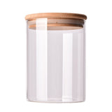CGZQFEI Glass Storage Containers with Lids, Glass Jars with Lids, Clear Food Jar, Round Canister, Pantry Organizers and Storage for Cookie Flour Oat Pasta Tea Coffee Bean,175ml,2.55x3.14' Clear1