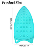 Silicone Anti-Slip Iron Rest Pad for Ironing Board, Heavy Duty Iron Rest Plate, Hot Heat Resistant Steam Compact Mat (Sky Blue/1 Pack) 5.51x10.43 5.51" x 10.43" Sky Blue/1 Pack