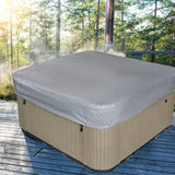Square Hot Tub Cover - Outdoor Heavy Duty Protector for Patio Spas and Swimming Pools | Hard Covers For Hot Tub Waterproof Dust Cover for Hot Tubs, Jacuzzis, and Outdoor(Black -89.76x11.81") Beige