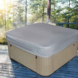 Square Hot Tub Cover - Outdoor Heavy Duty Protector for Patio Spas and Swimming Pools | Hard Covers For Hot Tub Waterproof Dust Cover for Hot Tubs, Jacuzzis, and Outdoor(Black -89.76x11.81") Coffee -84.64x11.81"