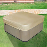 Square Hot Tub Cover - Outdoor Heavy Duty Protector for Patio Spas and Swimming Pools | Hard Covers For Hot Tub Waterproof Dust Cover for Hot Tubs, Jacuzzis, and Outdoor(Black -89.76x11.81") Coffee -84.64x11.81"