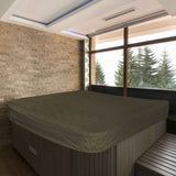 Square Hot Tub Cover - Outdoor Heavy Duty Protector for Patio Spas and Swimming Pools | Hard Covers For Hot Tub Waterproof Dust Cover for Hot Tubs, Jacuzzis, and Outdoor(Black -89.76x11.81") Coffee -90.94x11.81"