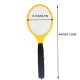 2 Pack Large Electric Mosquito Swatter Racket - Rechargeable Bug Zapper for Indoor Outdoor Use, Safety Mesh, Powerful Fly Killer, Ergonomic Handle Insect Pest Control (19x7.1in)