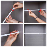 Spring Loaded Extendable Shower Curtain Rod - Aluminum Pole with Round Head | Tension Curtain Rail for Bathroom & Windows | Adjustable Length Rust-Resistant Aluminum Curtain Rod(15.8-27.6") 11.8-20"