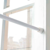 Spring Loaded Extendable Shower Curtain Rod - Aluminum Pole with Round Head | Tension Curtain Rail for Bathroom & Windows | Adjustable Length Rust-Resistant Aluminum Curtain Rod(15.8-27.6") 11.8-20"