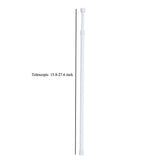 Spring Loaded Extendable Shower Curtain Rod - Aluminum Pole with Round Head | Tension Curtain Rail for Bathroom & Windows | Adjustable Length Rust-Resistant Aluminum Curtain Rod(15.8-27.6") 11.8-20"