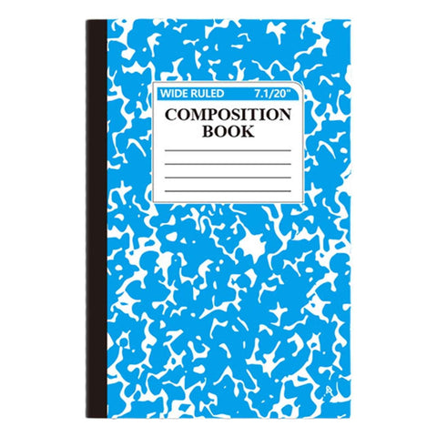1 Pcs 8 Pastel Colors Office Ruled Composition Books,Composition Notebook, Marble Cover Notepad Lined Cute Journal Notebooks for Office Supplies Notes Taking Writing, 5.5 X 8.27 in(Hot Pink) Blue