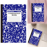 1 Pcs 8 Pastel Colors Office Ruled Composition Books,Composition Notebook, Marble Cover Notepad Lined Cute Journal Notebooks for Office Supplies Notes Taking Writing, 5.5 X 8.27 in(Hot Pink) Dark Blue