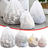 1 Pack Large Laundry Bags,Heavy Duty Diamond Mesh Laundry Bags with Drawstring Closure, Large Laundry Hamper Liner, Washable Laundry Essentials for Travel, Sports, Dorms,White (19.6in) 15.7in
