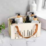 Cotton Woven Basket with PU Leather Handle, Clothes Toys Candy Gifts Cotton Rope Organizer, Living Room Basket Bathroom Shower Storage Laundry Basket, Dog Cat Bed, Fall Basket, 11.02x8.66x4.33 11.02" x 7.09" x 6.5" Green