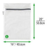 2 Pack 12" x 15" Laundry Mesh Net Washing Bag for Clothes bra Lingerie Socks Underwear,2 Pack Thickened Fine Mesh Gray Zippered Laundry Bags,Protective Wash Bags for Clothes,Laundry Mesh Bags 12" x 15"