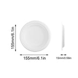 6 Inch Small Paper Plate,Disposable Paper Dessert Plates,Disposable Paper Plates, Small White Plates For Dessert, Cake, Appetizer,White Compostable Plates For Birthday Weddings Party,White 6" White-1pcs