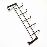 Over The Door Hooks For Hanging, Over The Door Hanger, Over The Door Organizer,Over The Door Towel Rack For Bathroom With 5 Coat Hooks, Bathroom Towel Holder Towels Hanger,Bedroom Door Hooks,(Black) Black