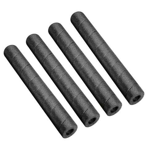 4 Pack Elbow Pipe Insulation Foam Tube,1/2 " ID Pipe Insulation Foam Tube,Outdoor Wrap Black Pipe Covers,Elbow Insulation Tubing Water Foam Covers for Outdoor Winter Irrigation, Sprinkler(Black) Black