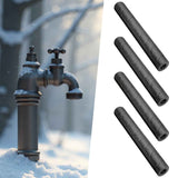 4 Pack Elbow Pipe Insulation Foam Tube,1/2 " ID Pipe Insulation Foam Tube,Outdoor Wrap Black Pipe Covers,Elbow Insulation Tubing Water Foam Covers for Outdoor Winter Irrigation, Sprinkler(Black) Black