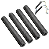 4 Pack Elbow Pipe Insulation Foam Tube,1/2 " ID Pipe Insulation Foam Tube,Outdoor Wrap Black Pipe Covers,Elbow Insulation Tubing Water Foam Covers for Outdoor Winter Irrigation, Sprinkler(Black) Black