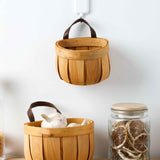 Woven Breads Baskets, Oval Small Fruit Baskets, Stackable Plastic Wicker Baskets for Serving Vegetables, Kitchen, Restaurant, Outdoor, Imitation Rattan, 1 Pcs, 7.48x5.11x2.75 5.0" x 4.9" Khaki