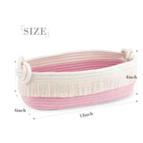 Woven Breads Baskets, Oval Small Fruit Baskets, Stackable Plastic Wicker Baskets for Serving Vegetables, Kitchen, Restaurant, Outdoor, Imitation Rattan, 1 Pcs, 7.48x5.11x2.75 13.0" x 6.0" x 4.0" Red
