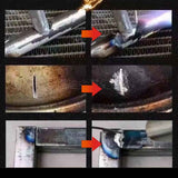 Low Temperature Universal Welding Rods, Metal Welding Arc Equipment, Easy Melt Aluminum Rods, Arc Welding Equipment Welding Equipment and Accessories, 9 Pcs, 3.07 Inches 3.07" Silver*9