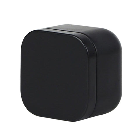 Tea box - Square tin container, tea caddy, metal candy box