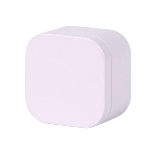 Tea box - Square tin container, tea caddy, metal candy box