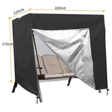 Garden Swing Cover Waterproof UV Resistant Oxford Fabric, 220 x 125 x 170 cm