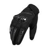 Motorcycle Gloves Breathable Full Finger Touch Screen Anti Slip Racing Gloves, Palm Width 8.5-9.0 cm