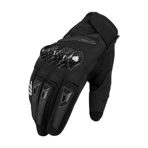 Motorcycle Gloves Breathable Full Finger Touch Screen Anti Slip Racing Gloves, Palm Width 8.5-9.0 cm