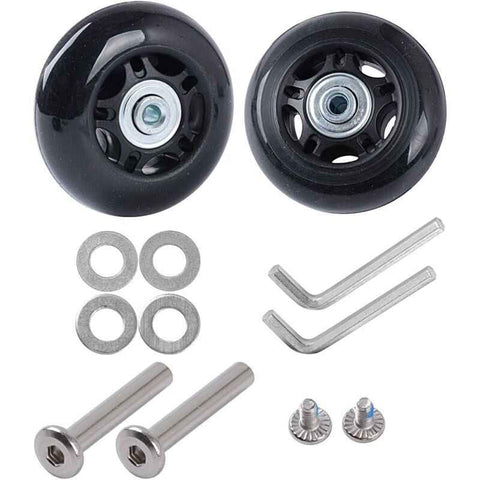 2 Pcs Suitcase Replacement Wheels Rubber Luggage Repair Kit, 45 x 18 mm