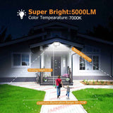 50W LED Floodlight with Motion Sensor IP67 Waterproof 5000LM 7000K Cool White