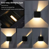 4 Pack 12W LED Wall Lights Adjustable Beam Angle IP65 Waterproof 3000K Warm White
