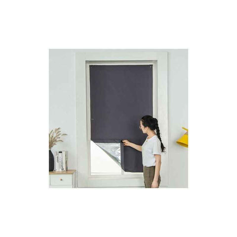 Thermal Insulated Blind Curtain with Suction Cups Compatible with Velux Roof Windows Dark Gray, 60 x 120 cm