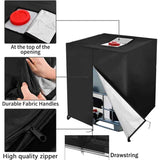 IBC Water Tank Cover Waterproof UV Resistant 420D Tarpaulin with Zipper, 300 L