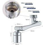 Faucet Aerator 1440 Degree Swivel Extension 2 Water Modes Universal Brass Diffuser, 20 22 24 mm