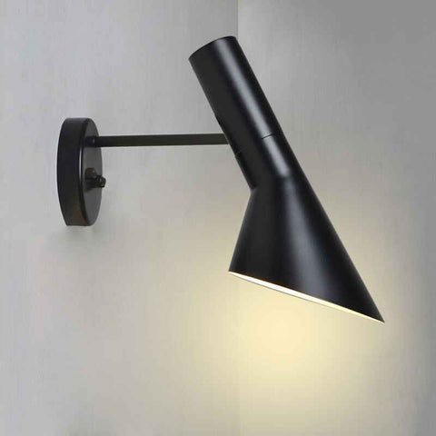 Modern Wall Light with Switch Adjustable E27 Reading Lamp Black