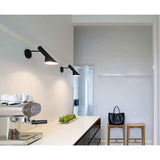 Modern Wall Light with Switch Adjustable E27 Reading Lamp Black
