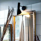 Modern Wall Light with Switch Adjustable E27 Reading Lamp Black