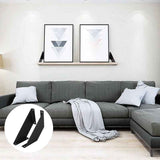 2 Pcs Heavy Duty Metal Shelf Brackets for DIY Shelves, 15 cm