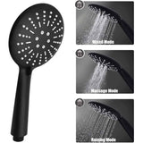 High Pressure Shower Head 3 Spray Modes with Hose, 1.5 m