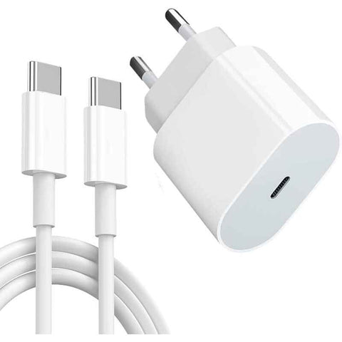 20W USB C Charger with Type C Cable Compatible with iPad Pro iPad Air iPad Mini 6 and Galaxy S21 S20 S10, 2 m 12.9 11 inch