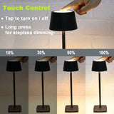 Rechargeable Bedside Lamp 5200mAh Eye Care Desk Lamp Black