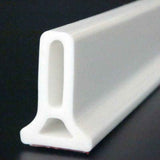 Foldable Shower Barrier Water Retention Dam White, 1 m