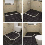 Foldable Shower Barrier Water Retention Dam White, 1 m