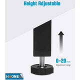 4 Pcs Screw In Metal Bed Legs Adjustable Black, 20 cm