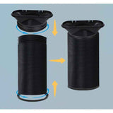 Mobile Air Conditioner Exhaust Hose Kit Black Flat Mouth, Diameter 15 cm Length 22-150 cm