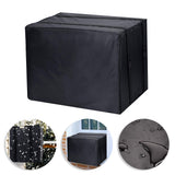 Cheers.US Window Air Conditioner Cover Outdoor, Outside Window AC Unit Cover Black Dust-Proof Waterproof AC Cover Outdoor Window AC Protection Cover XL Black
