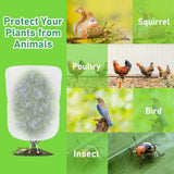 Darzheoy 1 Pack Garden Mesh Netting for Plants, 19.7 x 29.5 Inch Insect Bird Barrier Netting Mesh with Drawstring, Tomato Plant Cover Fruits Tree Netting Bags Protection for Vegetables 31.5" x 59" 1 Pack