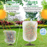Darzheoy 1 Pack Garden Mesh Netting for Plants, 19.7 x 29.5 Inch Insect Bird Barrier Netting Mesh with Drawstring, Tomato Plant Cover Fruits Tree Netting Bags Protection for Vegetables 47.3" x 59" 1 Pack