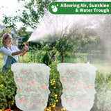 Darzheoy 1 Pack Garden Mesh Netting for Plants, 19.7 x 29.5 Inch Insect Bird Barrier Netting Mesh with Drawstring, Tomato Plant Cover Fruits Tree Netting Bags Protection for Vegetables 31.5" x 59" 2 Pack